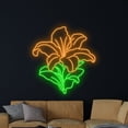 thumbnail image 3 of Handmadetneonsign Tiger Lily Neon Sign, Tiger Lily Neon Led Art Decor, Tiger Lily Wall Decor, 3 of 5
