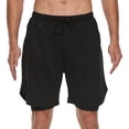 thumbnail image 7 of FEDTOSING Men's 2 in 1 Running Shorts Quick Dry Workout Athletic Shorts with Pocket Black,up to 3XL, 7 of 7