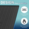 thumbnail image 3 of Unique Bargains Flat Face Cargo Liner Rear Trunk Mat Trunk Cargo Luggage Boot Tray Mat Vertical Stripes Pattern for Nissan Rogue 2021-2023 Anti-Slip, 3 of 7