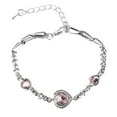 thumbnail image 2 of SDJMa Women's Classic Love Heart Crystal Bracelet - Full Diamond Bracelet Bangle Love Valentine's Day Wedding Bridal Women Jewelry, 2 of 4
