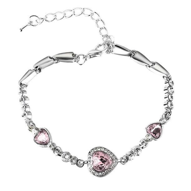 Pulseras para mujer, regalos para mujer, pulsera de cristal, brazalete para San Valentín, boda, novia, joyería para mujer, toalla de cocina