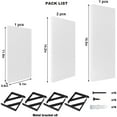 thumbnail image 7 of TABGIME Multi-size Wall-Mounted Floating Shelves W/Triangle Bracket, Rustic Decor Set of 4 White Wood Storage Shelf for Livingroom Kitchen Bedroom, Bathroom Shelves Over The Toilet, 7 of 7