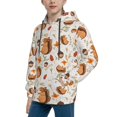 thumbnail image 2 of Kdxio Squirrel Pattern Boys Athletic Unisex Boys Girls Hoodie with Pocket Sweatshirts-X-Large, 2 of 6