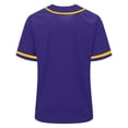 thumbnail image 3 of Uootdi Summer Tops for Women V Neck Contrast Trim Button Front Short Sleeve Relaxed Fit Shirts Baseball Sport Breathable Workout Tees Women, 3 of 8