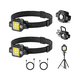 thumbnail image 2 of Lampara Minera Potente Linterna 5000lm 2 pz Malubero Negro, 2 of 5
