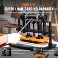 thumbnail image 3 of VEVOR Leather Cutting Machine, 10.2 x 4.7 in Embossing Plate Manual Die Cutter, 0.47 in Pressure Stroke Leather Embossing Machine, Dual Guide Shafts Die Cut Machine for Various of Materials, 3 of 9
