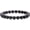 Black agate, variant on Men Women 8mm Natural Stone Lava Rock Diffuser Bracelet Elastic Yoga Agate Beads Bracelet Bangle