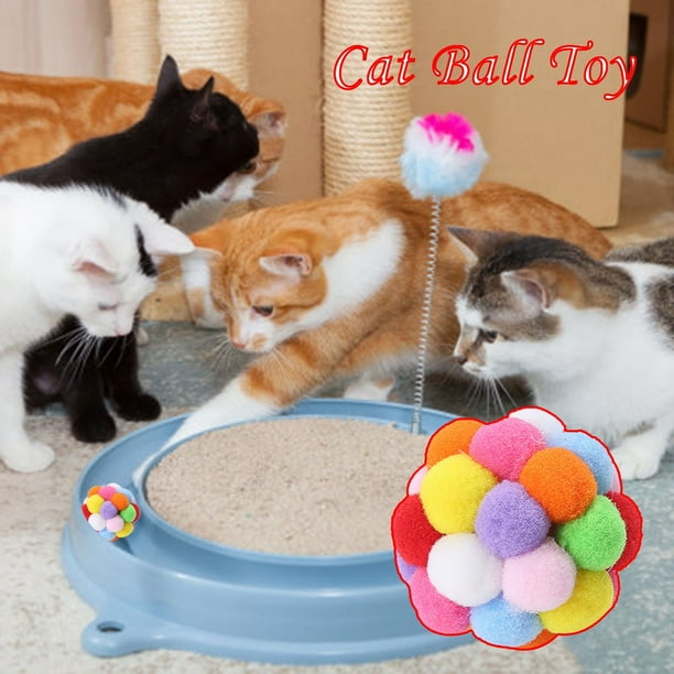 onlyliua Promoción de Temporada Divertido Juguete Elástico Juguetes para Gatos Juguete Interactivo Colorido para El Coño