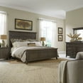 thumbnail image 3 of Liberty Furniture Industies, INC King Panel Bed in Rubberwood Solids & Split Heart White Oak Veneers, 3 of 7