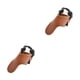 thumbnail image 4 of Soidarity Anillo protector de punta de dedo de Neries Protector de práctica portátil con cuerda de dibujo elástica antideslizante marrón 2piezas, 4 of 6