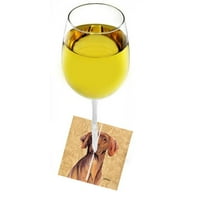 3 In. Vizsla Fabric Wine Marker