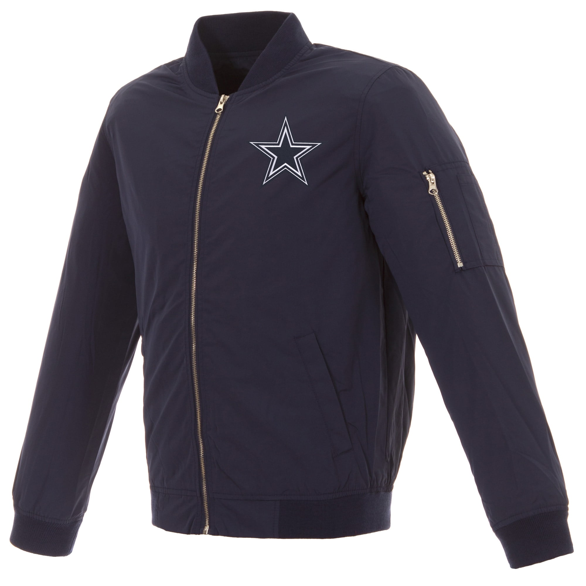 Dallas Cowboys JH Design Bomber Jacket Navy