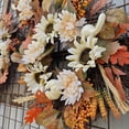 thumbnail image 3 of Yuarrent de calabaza de otoño colgante para puerta principal de Acción de Gracias multifuncional de plástico para fiestas y eventos Decoración del hogar, 3 of 6