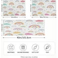 thumbnail image 4 of GZHJMY Cartoon Rainbow Satin Pillowcase, Soft Breathable Silk Pillow Case with Envelope Closure for Hair and Skin, King Size 40 x 20 Inch Home Decor, 4 of 7