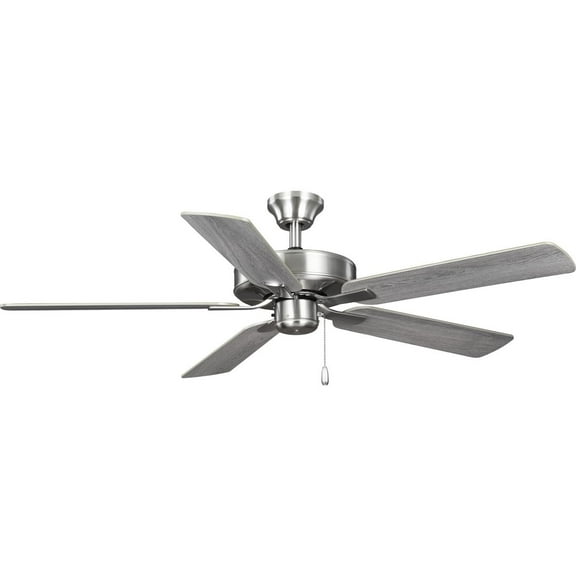 AirPro 52 in. Brushed Nickel 5-Blade Rated AC Motor Transitional Ceiling Fan