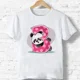 thumbnail image 3 of 2024 Feliz Cumpleaños Panda Número 1-9 Impresión Niños Camiseta Niño Niño Niña Ropa Verano Algodón Camiseta Linda Dibujos Animados Camiseta Bebé, 3 of 5