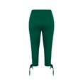 thumbnail image 5 of Jxximdong Leggings for Women Solid Color Tie Bow High Waist Cropped Pants Lightweight And Comfortable Soft Casual Pajama Pants Green L Yoga Pants, 5 of 6
