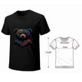 thumbnail image 2 of Jacket Teddy Bear t-shirt Cartoon pattern short sleeve Unisex tees Trendy shirt, 2 of 5