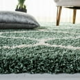 thumbnail image 6 of SAFAVIEH Hudson Arline Plush Geometric Shag Area Rug, Light Green/Ivory, 4' x 6', 6 of 7