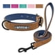 thumbnail image 2 of Leather Dog Collar Leash Set Personalized Customized Dogs Collars 2 Layer Leather Dog Leash For Small Medium Large Dogs Pitbull qym unisex, 2 of 2