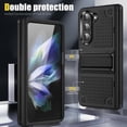thumbnail image 5 of for Samsung Z Fold 5 Case, Galaxy Z Fold 5 5G Case Built in Kickstand Full Body Drop Protection Case for Samsung Galaxy Z Fold 5 5G 2023 hard case - Black, 5 of 14