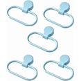 thumbnail image 1 of Punch-Free Bathroom Towel Ring Plastic Towel Hanging Ring Oval Towel Rack Wall Mount Towel Holder Set Bathroom Accessories for Home Hotel Kitchen 5 Pc, 1 of 4