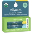 thumbnail image 1 of Bálsamo labial orgánico Cliganic, paquete de 2, Fresh Faves, 1 of 6