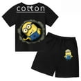 thumbnail image 2 of Conjunto de camiseta y pantalones cortos para niños y niñas, nuevos Minions, Mi villano favorito, bonitos personajes amarillos, conjunto informal y elegante para bebé, ropa para niño, 2 of 4