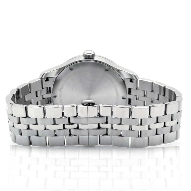 Victorinox Men's 241801 Alliance Watch Silver 40mm Black Dial