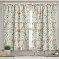 thumbnail image 2 of Ambesonne Flowers Valance & Curtain, Vintage Hearts Ribbons, 55"x24", Beige Mint, 2 of 6