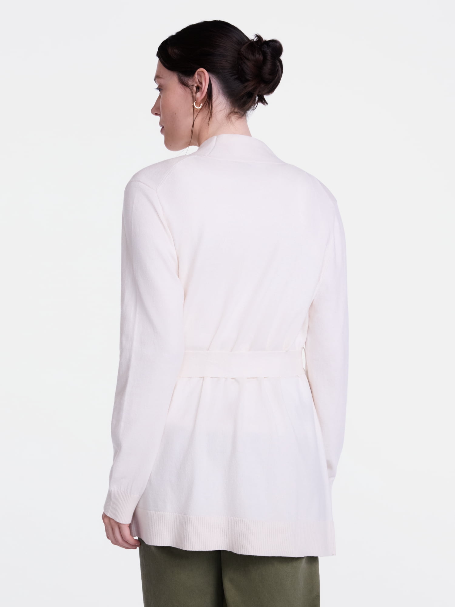 Scenario Women's Belted Lightweight Cardigan, Sizes XS-XXXL
