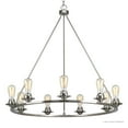 thumbnail image 4 of Urban Ambiance Luxury Farmhouse Chandelier, Size: 34-1/2"H x 36"W, with Transitional Style Elements, Brushed Nickel Finish, UHP2244, 4 of 4