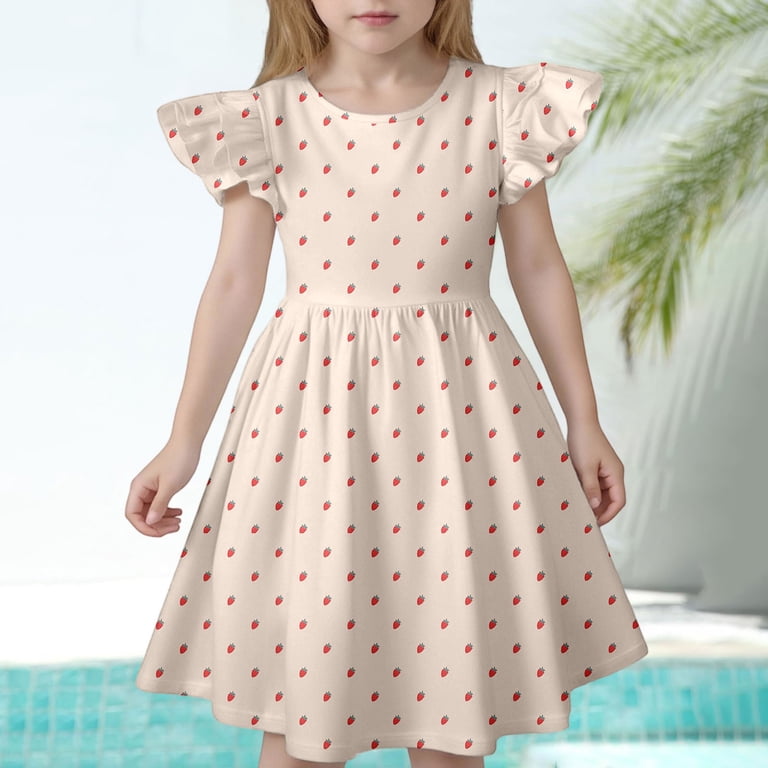 short princess style dress Sweet Girls Ruffles A-Line Dress Princess School Party Cute Short Dress Japanese