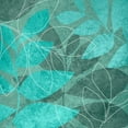 thumbnail image 2 of Kristin Emery 20x20 Gallery Wrapped Canvas Wall Art Titled - Teal Leaves I, 2 of 4