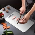 thumbnail image 7 of Horivan Titanium Cutting Board Double Sided Kitchen Chopping Board with Dishwasher Safe Durable Non Slip Surface for Fruits Vegetables Meat Prep Home Cooking Essentials, 7 of 7