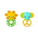 thumbnail image 1 of Juguetes Mordedores Bright Starts Compañeros Calmantes Paquete de 2 León y Elefante, 1 of 9