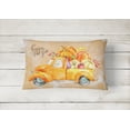 thumbnail image 2 of Carolines Treasures CK2641PW1216 Automne Récolte Blanc Collie Toile Tissu Coussin Décoratif, 2 of 3
