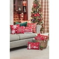 thumbnail image 4 of Pillow Perfect 599168 15.5 in. Country Home Snowflakes Square Red & Biscuit Throw Pillow, 4 of 4