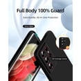 thumbnail image 2 of for Samsung Galaxy S21 Ultra Case, with Full Camera Cover Protection，Liquid Silicone Slim Shockproof Protective S21 Ultra 5G Phone Case [Microfiber Lining] (Black), 2 of 12