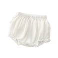 thumbnail image 5 of RTKFRFLM Baby Girls Bubble Shorts Summer Lightweight Ruffle Hem Diaper Cover Panties, 5 of 5
