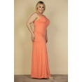 thumbnail image 2 of Plus Size Plunge Neck Thigh Split Maxi Dress, 2 of 7