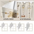 thumbnail image 5 of Easter Swag Valances for Windows 2 Pack, Kitchen Window Curtains 36 Inch Length, Vintage Funny Country Bunny Eggs Cute Bow Beige Privacy Swag Curtains for Living Room/Bathroom with Rod Pocket 36"x36", 5 of 8