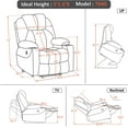 Electric Power Lift Recliner Chair with Massage and Heat for