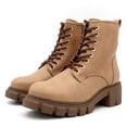 thumbnail image 2 of Bota Casual Salamandra con agujetas Camel para mujer, 2 of 5