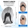 thumbnail image 2 of Professional Swim Paddles For Hand Swimming Daily Training Hand Paddles With Adjustable Straps For Men Women Swimming Diving Training, 2 of 5