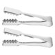 thumbnail image 5 of 2 PCS Pinzas de alimentos portátiles Pinzas de azúcar útiles Abramenas de frutas domésticas (Plata), 5 of 6