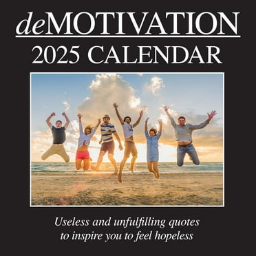The Gifted Stationary 2025 Square Wall Calendar, Demotivation, 16-Month Funny Corner Theme Hanging Calendar with 180 Reminder Stickers, Month Planner for Home, or Creative Spaces, 12x12 In