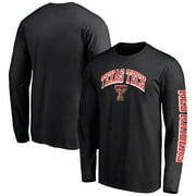 Men's Fanatics Branded Black Texas Tech Red Raiders Broken Rules Long Sleeve T-Shirt