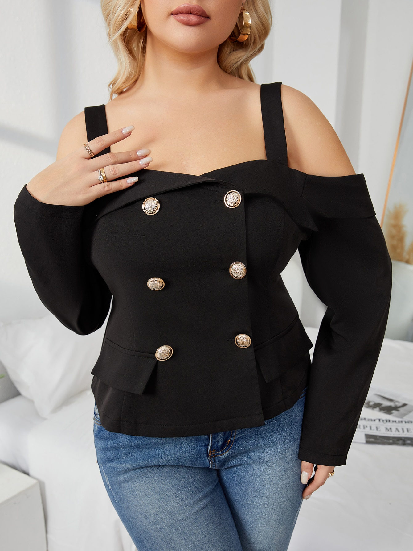 Clane SHOULDER TUCK TOPS シャツ | endageism.com