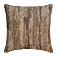thumbnail image 1 of Cushion Cover For Chair, Gold & Brown 18"x18" (45x45 cm) Pillow Covers, Silk Beaded Throw Pillows For Sofa, Abstract Pattern Modern Style - Time To Time Gold, 1 of 3